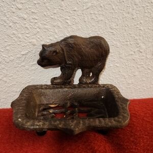 Cast Iron Bear Soap Dish
